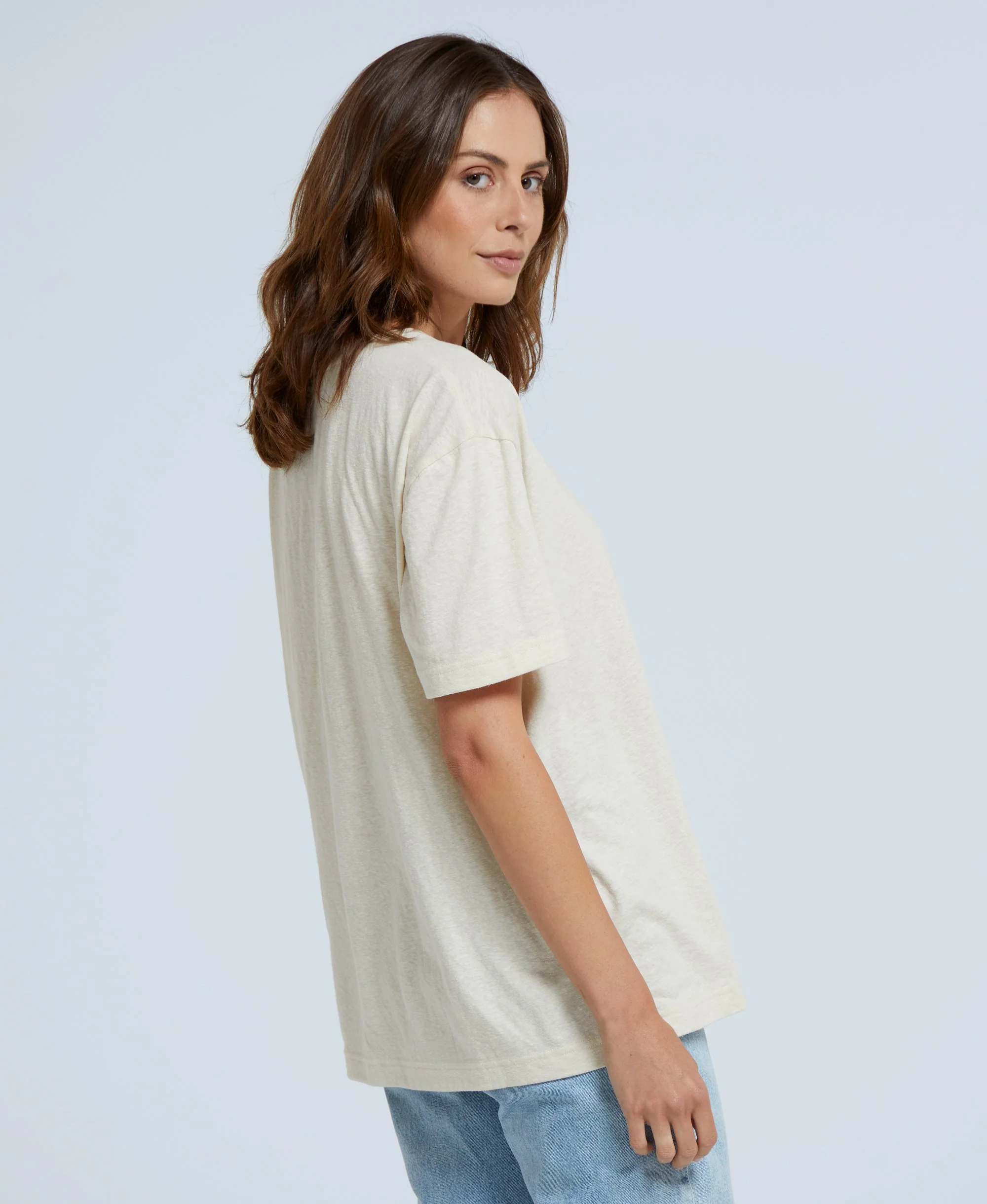 Elena Womens T-Shirt - Off White - Image 3
