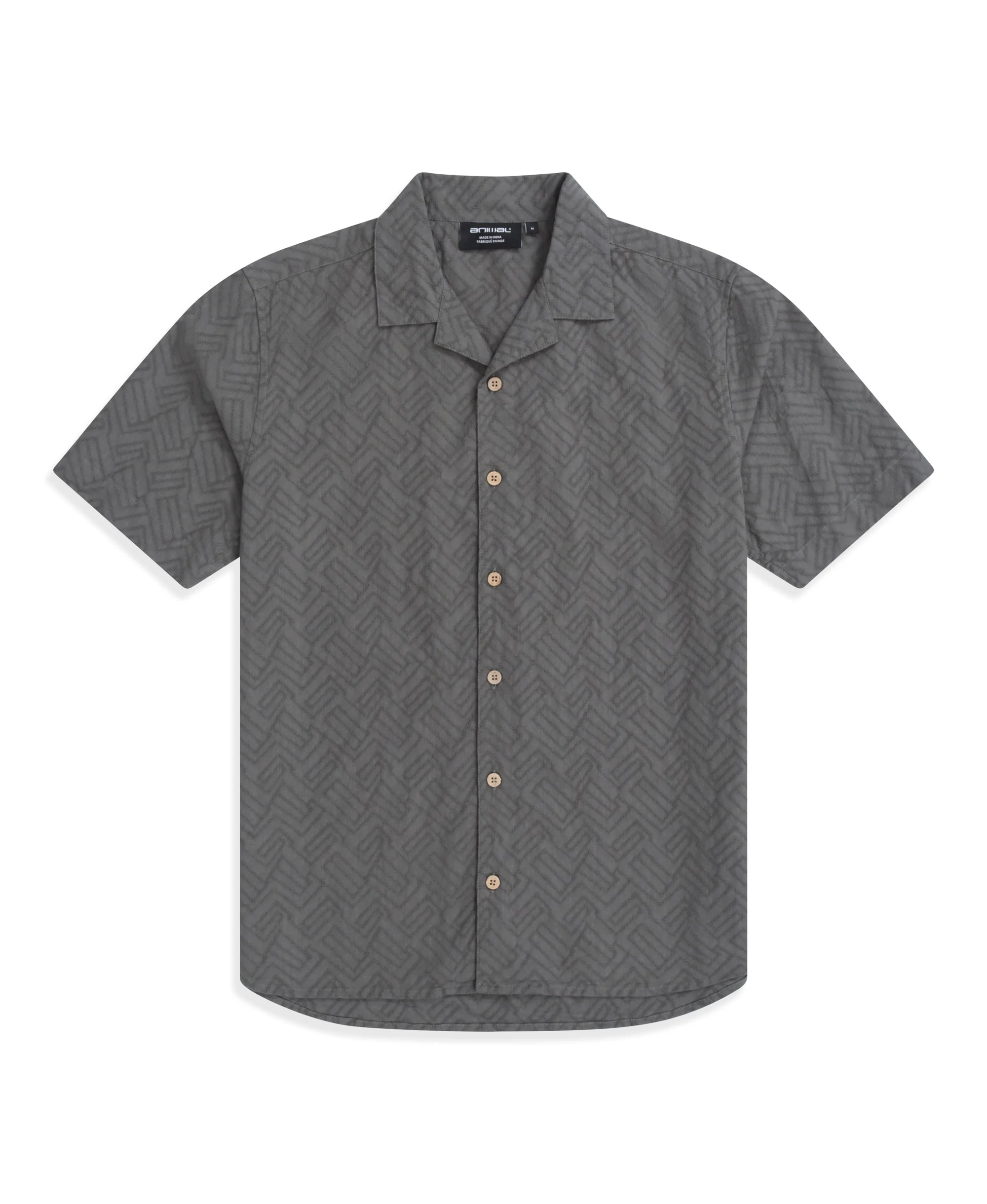 Fiji Mens Textured Shirt - Green - Image 11