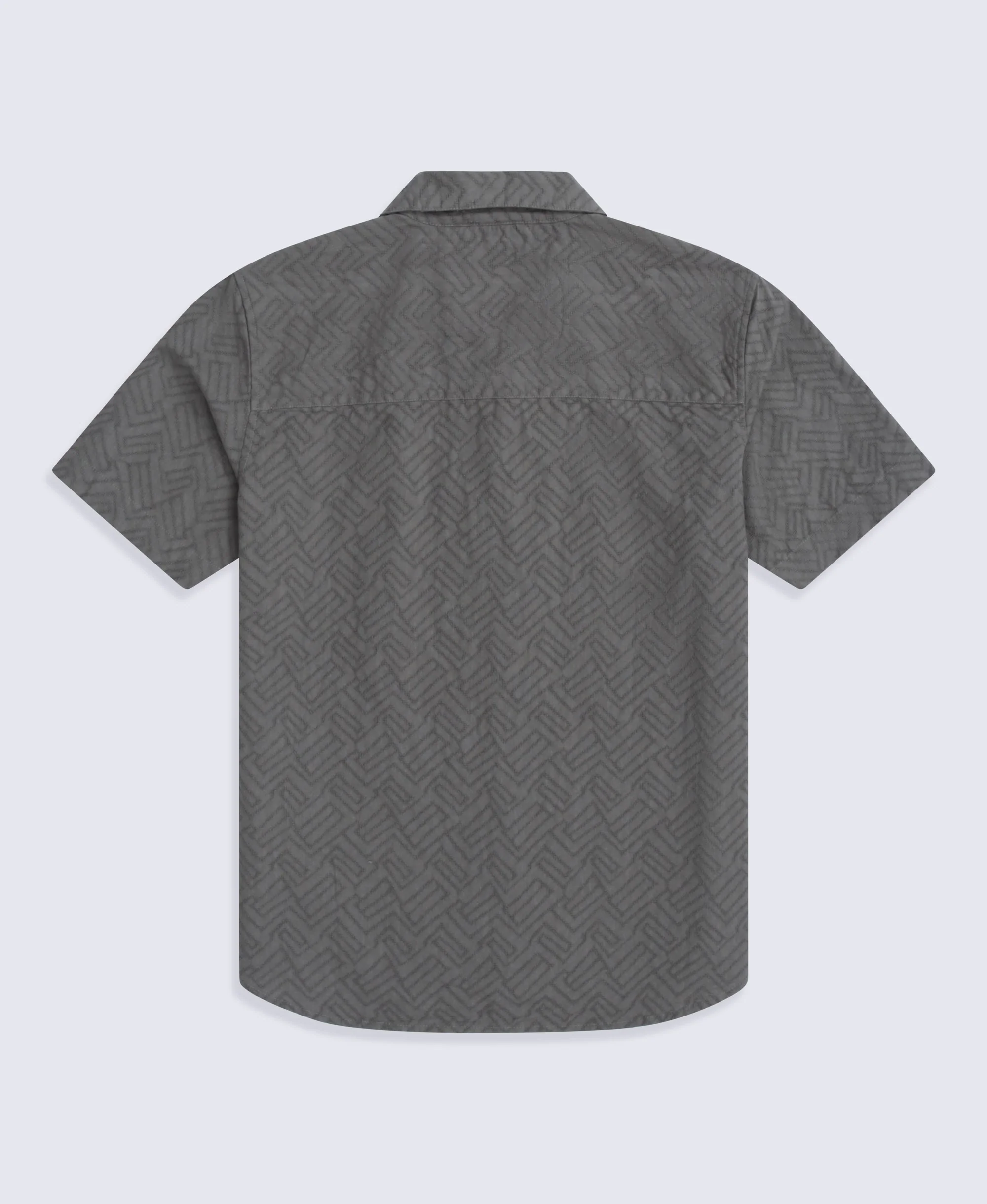 Fiji Mens Textured Shirt - Green - Image 7