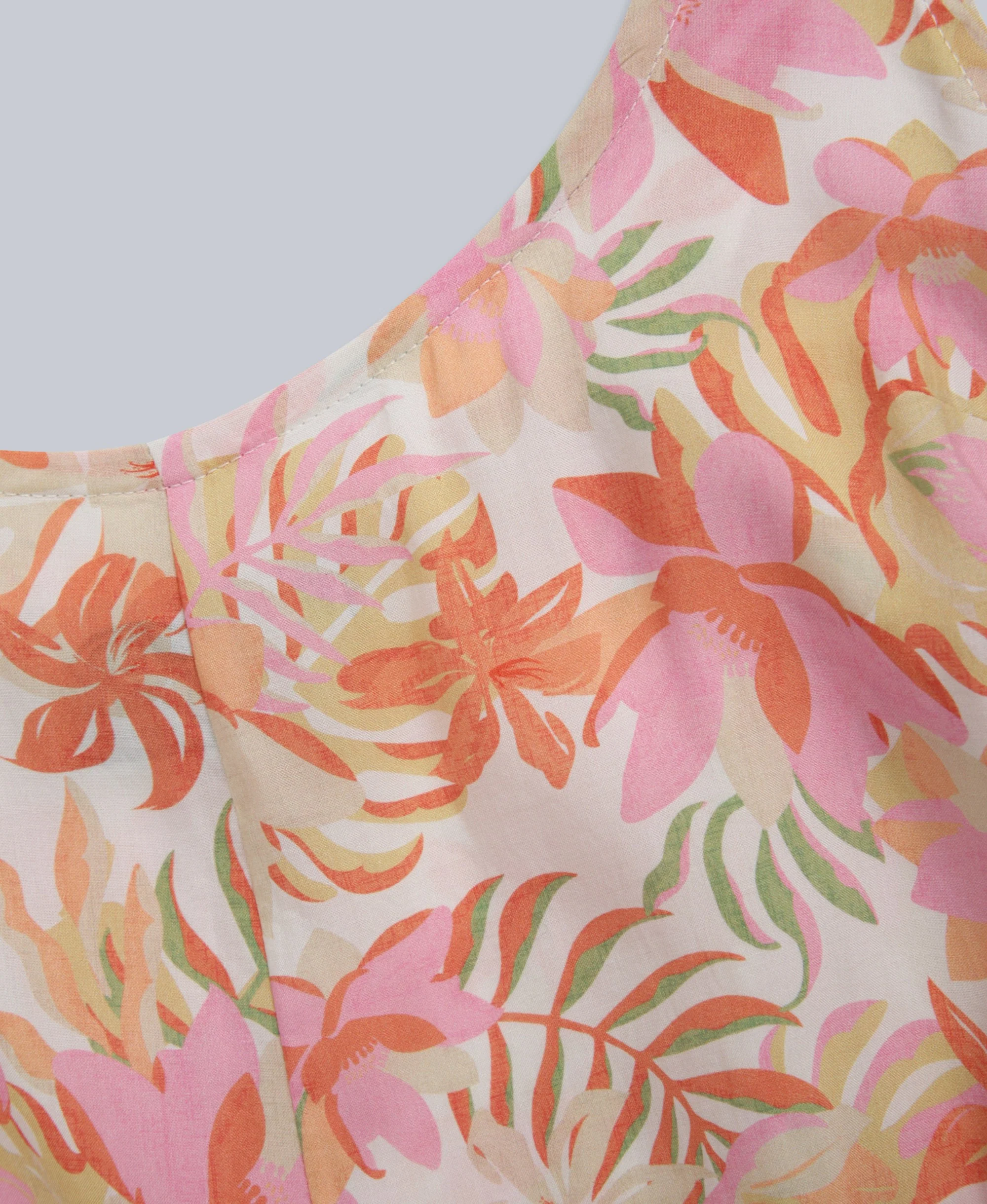 Flora Womens Playsuit - Off White - Image 7