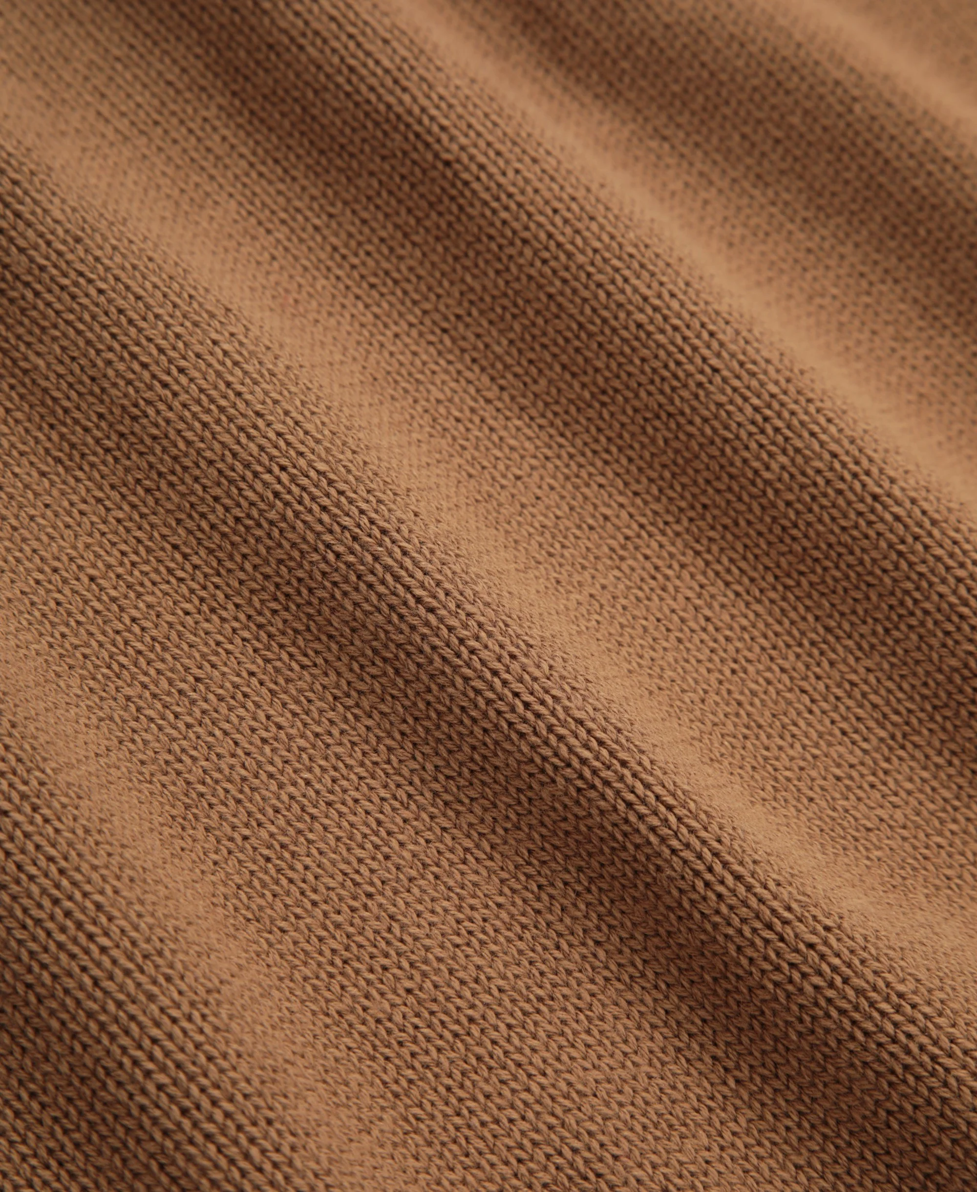 Mens Ribbed Quarter Zip Jumper - Mustard - Image 7